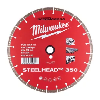 Milwaukee gyémánt vágótárcsa STEELHEAD 350