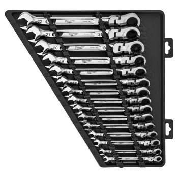   Milwaukee Max Bite csuklós fejű csillag-villáskulcs készlet metrikus 15 részes