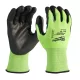 Milwaukee Hi-Vis 3/C vágásbiztos munkavédelmi kesztyű - 7/S