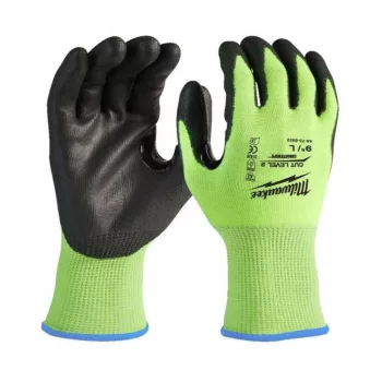   Milwaukee Hi-Vis láthatósági védőkesztyű 2/B vágási szint 7/S