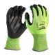 Milwaukee Hi-Vis vágásbiztos kesztyű 4/D, XXL/11