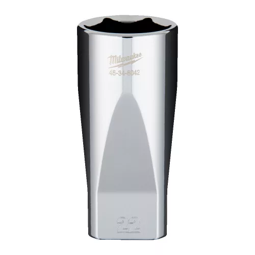 Milwaukee FOUR FLAT króm kézi dugókulcs, hosszú 3/8˝ 22 mm