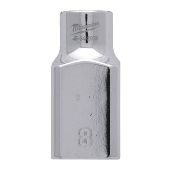   Milwaukee FOUR FLAT króm kézi dugókulcs, rövid 1/2˝ 8 mm