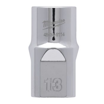   Milwaukee FOUR FLAT króm kézi dugókulcs, rövid 1/2˝ 13 mm