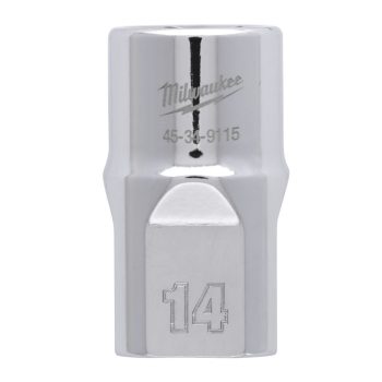   Milwaukee FOUR FLAT króm kézi dugókulcs, rövid 1/2˝ 14 mm