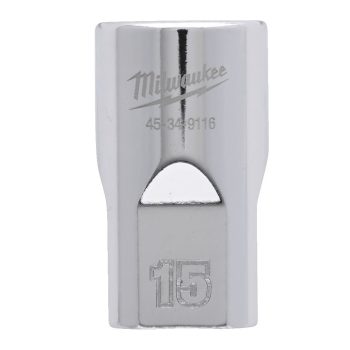   Milwaukee FOUR FLAT króm kézi dugókulcs, rövid 1/2˝ 15 mm