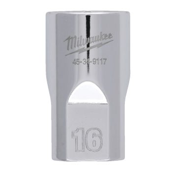   Milwaukee FOUR FLAT króm kézi dugókulcs, rövid 1/2˝ 16 mm