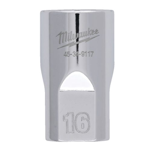 Milwaukee FOUR FLAT króm kézi dugókulcs, rövid 1/2˝ 16 mm