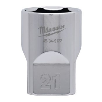   Milwaukee FOUR FLAT króm kézi dugókulcs, rövid 1/2˝ 21 mm