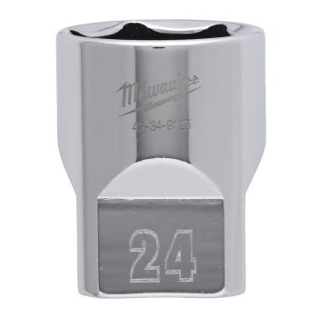   Milwaukee FOUR FLAT króm kézi dugókulcs, rövid 1/2˝ 24 mm