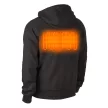Milwaukee M12 HHBL4-0 akkus fekete színű fűthető kapucnis pulóver 12V akku és töltő nélkül XXL