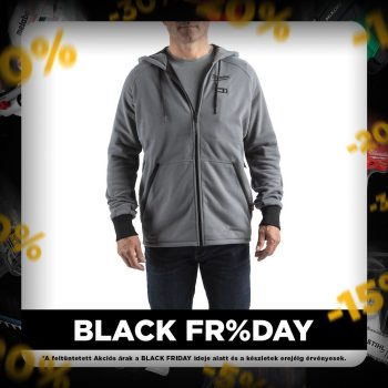   Milwaukee akkus fűthető pulóver akku és töltő nélkül M12 HHGREY4-0(M) - szürke