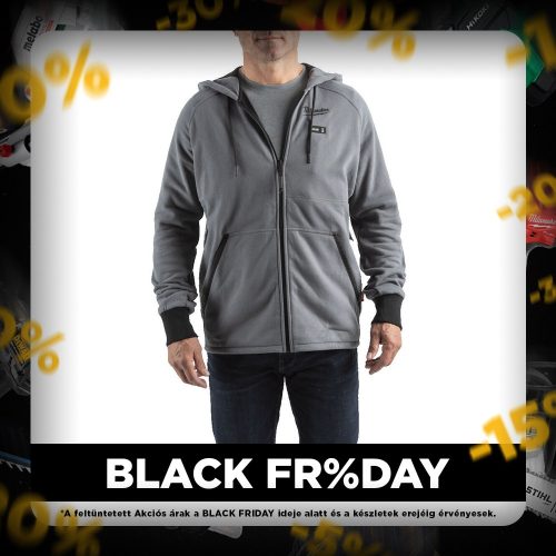 Milwaukee akkus fűthető pulóver akku és töltő nélkül M12 HHGREY4-0(M) - szürke