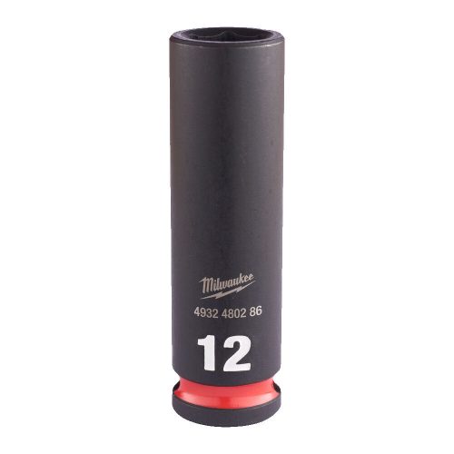 Milwaukee SHOCKWAVE hatszög gépi dugókulcs, hosszú 3/8˝ 12 mm