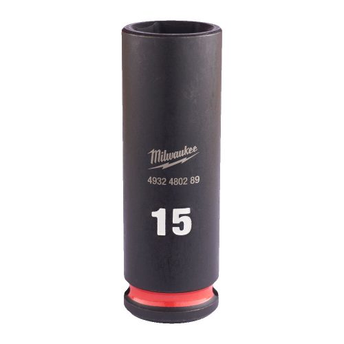 Milwaukee SHOCKWAVE hatszög gépi dugókulcs, hosszú 3/8˝ 15 mm