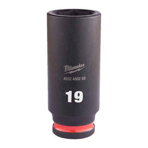 Milwaukee SHOCKWAVE hatszög gépi dugókulcs, hosszú 3/8˝ 19 mm