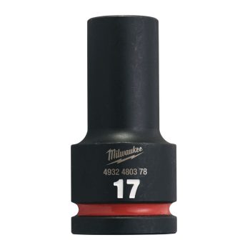   Milwaukee SHOCKWAVE hatszög gépi dugókulcs, hosszú 3/4˝ 17 mm