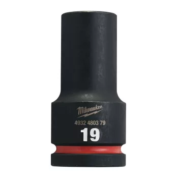   Milwaukee SHOCKWAVE hatszög gépi dugókulcs, hosszú 3/4˝ 19 mm