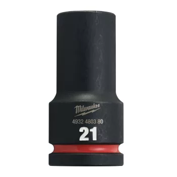   Milwaukee SHOCKWAVE hatszög gépi dugókulcs, hosszú 3/4˝ 21 mm