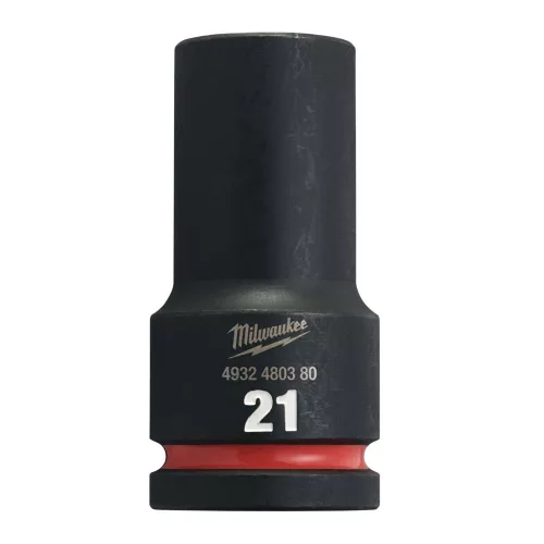 Milwaukee SHOCKWAVE hatszög gépi dugókulcs, hosszú 3/4˝ 21 mm