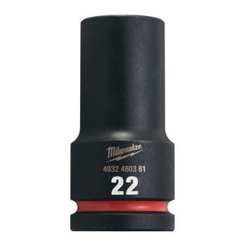   Milwaukee SHOCKWAVE hatszög gépi dugókulcs, hosszú 3/4˝ 22 mm