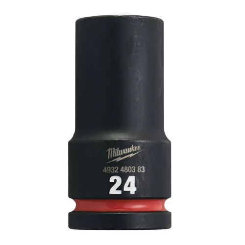Milwaukee SHOCKWAVE hatszög gépi dugókulcs, hosszú 3/4˝ 24 mm