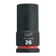 Milwaukee SHOCKWAVE hatszög gépi dugókulcs, hosszú 3/4˝ 26 mm