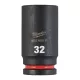 Milwaukee SHOCKWAVE hatszög gépi dugókulcs, hosszú 3/4˝ 32 mm