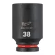 Milwaukee SHOCKWAVE hatszög gépi dugókulcs, hosszú 3/4˝ 38 mm