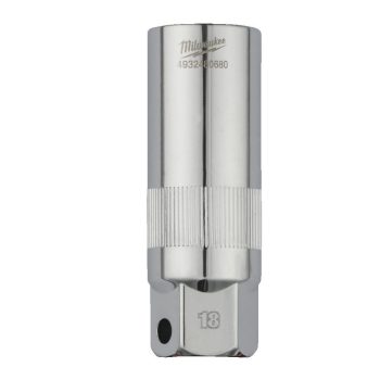 Milwaukee 3/8" gyertyakulcs 18 mm, 68 mm