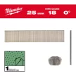 Milwaukee fejnélküli finishelő szeg 18G 25mm, 5000 db/csomag