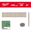 Milwaukee fejnélküli finishelő szeg 18G 45mm, 5000 db/csomag