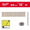 Milwaukee fejnélküli finishelő szeg inox 18G 25mm SC3, 5000 db/csomag