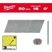 Milwaukee fejnélküli finishelő szeg inox 18G 50mm SC3, 5000 db/csomag