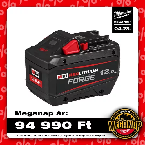 Milwaukee FORGE akkumulátor M18 FB12 18V Li-ion 12,0 Ah