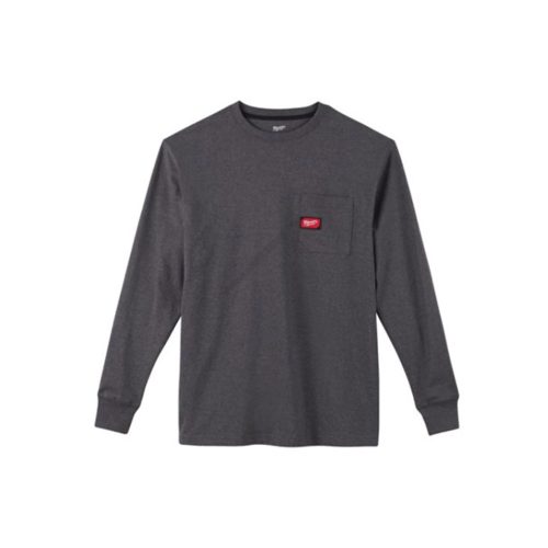 Milwaukee WTLSG RS zsebes hosszú ujjú szürke póló (XL)