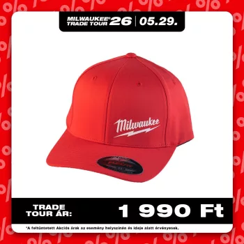 Milwaukee piros baseball sapka L/XL