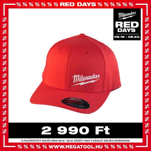 Milwaukee piros baseball sapka L/XL