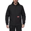 Milwaukee FREEFLEX SJ BL softshell kapucnis fekete dzseki - S