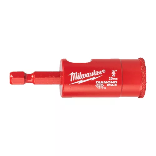 Milwaukee DIAMOND MAX 1/4" vizes-száraz fúrószár 20mm