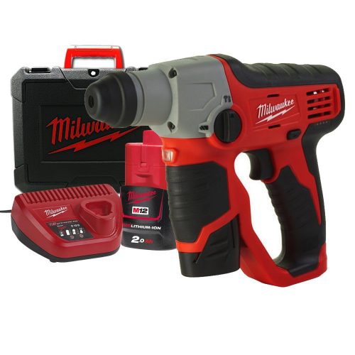 Milwaukee akkus SDS-Plus fúrókalapács M12 H-202C 12V 2x2,0Ah