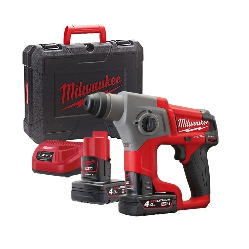 Milwaukee akkus SDS-Plus fúrókalapács M12 CH-402C 12V 2x4,0Ah