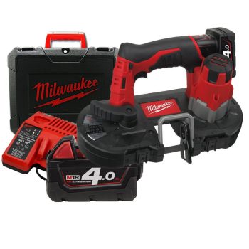 Milwaukee akkus szalagfűrész M12 BS-402C 12V 2x4,0Ah