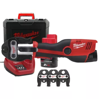   Milwaukee akkus hidraulikus présgép M12 HPT-202C 12V 2x2,0Ah U szett