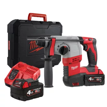  Milwaukee akkus SDS-Plus fúró-vésőkalapács HD18H-402C 18V 2x4,0Ah
