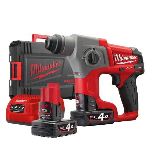 Milwaukee akkus SDS-Plus fúrókalapács M12 CH-402X 12V 2x4,0Ah