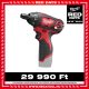 Milwaukee akkus csavarbehajtó M12 BSD-0 12V alapgép