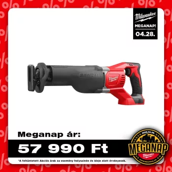 Milwaukee akkus orrfűrész M18 BSX-0 18V alapgép