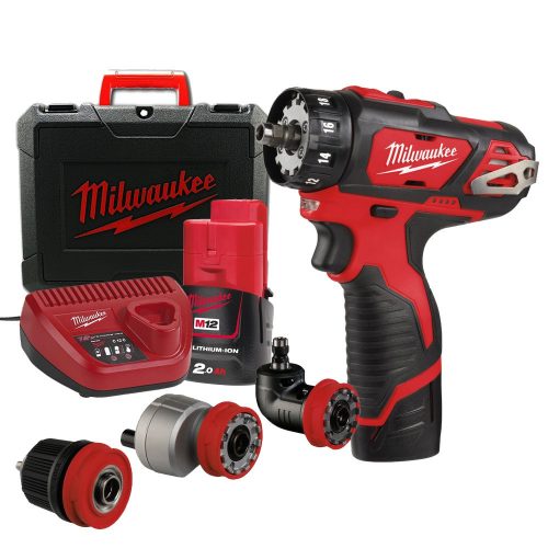 Milwaukee akkus fúró-csavarozó M12 BDDXKIT-202C 12V 2x2,0Ah