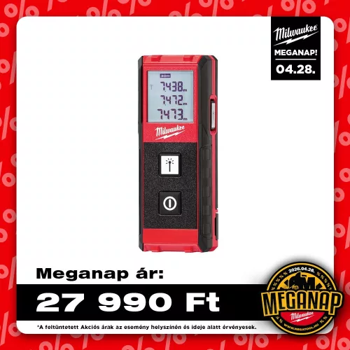 Milwaukee lézeres távolságmérő LDM 30 (30m)